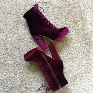 Shoe Republic LA Velvet Boots